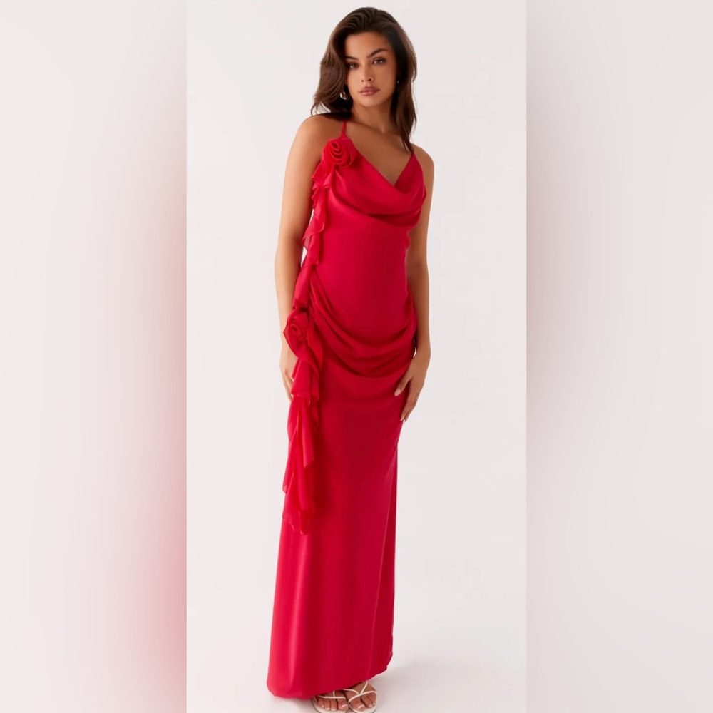 Elegant Red Evening Gown